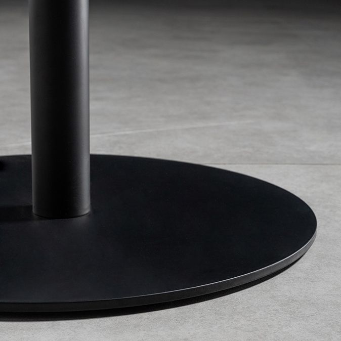 Round Wood Top Bar Table with Pedestal Industrial Metal Frame Bar Table Clearhalo 'Bar Furniture' 'Bar Tables' 'bar_tables' 'furn' 'furn_bar_tables' 'Furniture' 'Kitchen & Dining Furniture' 1200x1200_b9ed11a7-7eb9-4edf-8ead-32cc0d92b401