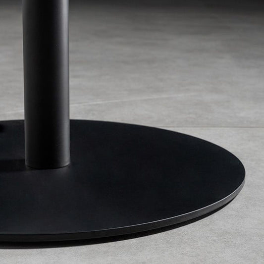 Round Wood Top Bar Table with Pedestal Industrial Metal Frame Bar Table Clearhalo 'Bar Furniture' 'Bar Tables' 'bar_tables' 'furn' 'furn_bar_tables' 'Furniture' 'Kitchen & Dining Furniture' 1200x1200_b9ed11a7-7eb9-4edf-8ead-32cc0d92b401