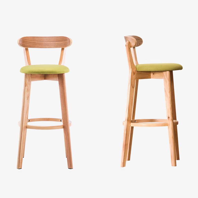 Contemporary Beech Low Back Home Stool Matte Finish Upholstered Bar Stools Clearhalo 'Bar Furniture' 'Bar Stools' 'bar_stools' 'furn' 'furn_bar_stools' 'Furniture' 'furniture_bar_stools' 'Kitchen & Dining Furniture' 1200x1200_b9edb57c-e117-40bd-8133-140e491e5131