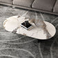 No Distressing Coffee Table Modern 2 Legs Free-Form Single Coffee Table Clearhalo 'Coffee & Accent Tables' 'Coffee Tables' 'coffee_tables' 'furn' 'furn_coffee_tables' 'Furniture' 'Living Room Furniture' 1200x1200_b9ee6e39-54d7-4a6f-9aab-aea00b1c475a