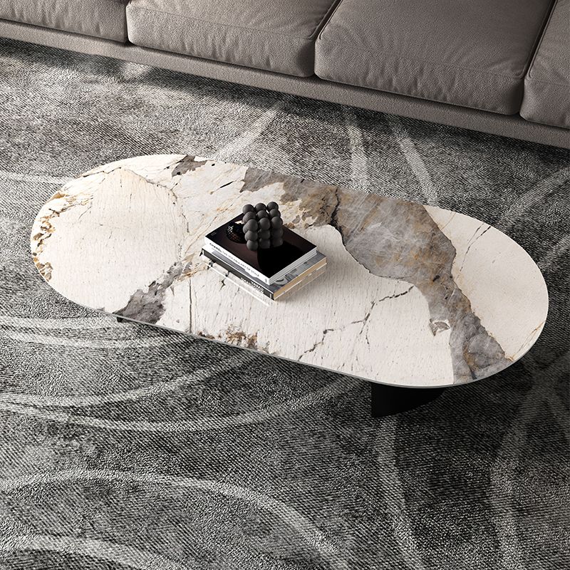 No Distressing Coffee Table Modern 2 Legs Free-Form Single Coffee Table Clearhalo 'Coffee & Accent Tables' 'Coffee Tables' 'coffee_tables' 'furn' 'furn_coffee_tables' 'Furniture' 'Living Room Furniture' 1200x1200_b9ee6e39-54d7-4a6f-9aab-aea00b1c475a