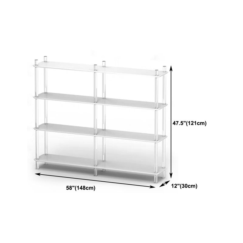 Acrylic Frame Bookshelf Open Storage Scandinavian Etagere Bookcase Clearhalo 'Bookcases' 'furn' 'furn_bookcases' 'Furniture' 'Office Furniture' 1200x1200_b9ef2a83-d5a8-4c98-bd8d-de7653549430