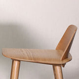 Moderne lage rugbarkruk houten aanrechtbar kruk met houten benen