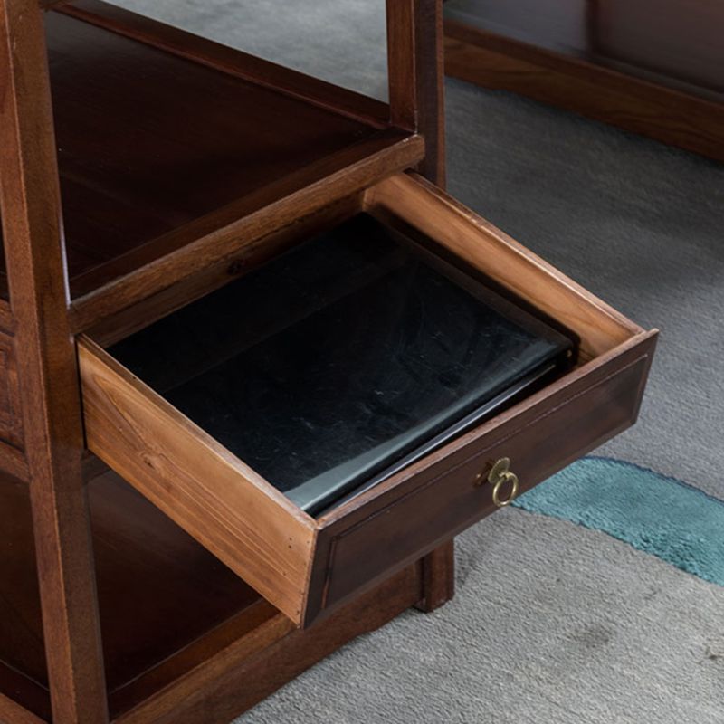 Contemporary Wood Office Desk Rectangular Shape Task Desk with 2 Drawers for Home Clearhalo 'furn' 'furn_office_desk' 'Furniture' 'Office Desks' 'Office Furniture' 'office_desk' 1200x1200_b9f11b17-293f-46b3-b6d0-5e7380a9c204