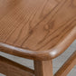 Sillas de comedor de cocina tradicionales de madera sólida silla lateral abierta