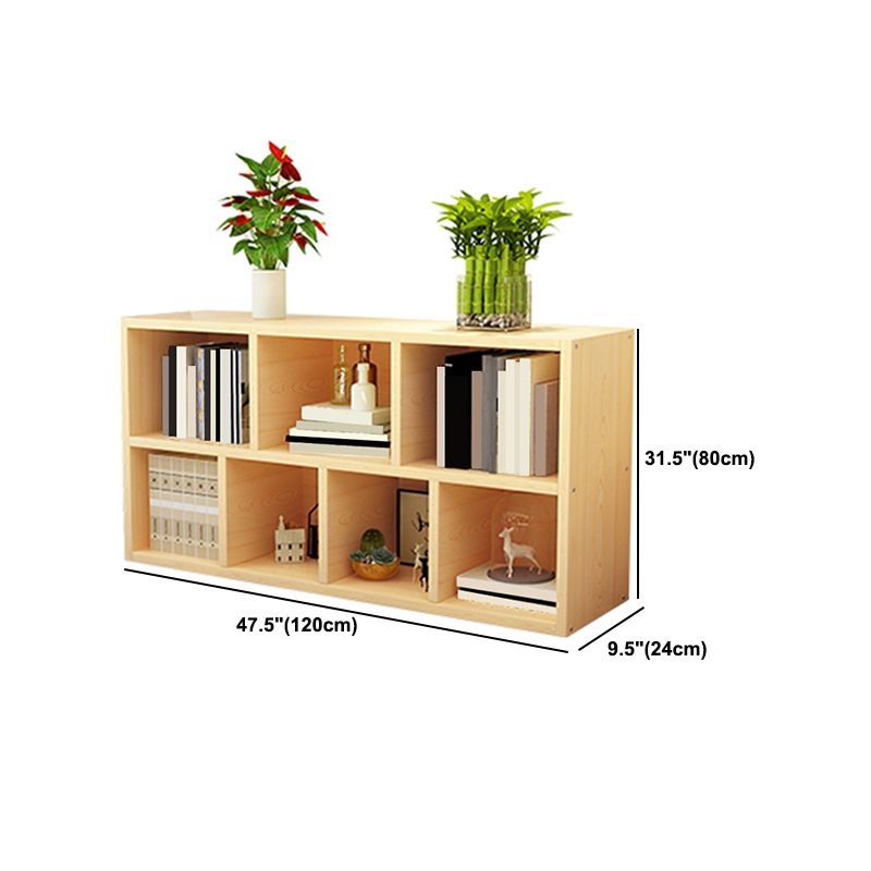 Libreria moderna in legno, libreria geometrica per qualsiasi stanza, 9,5 "W