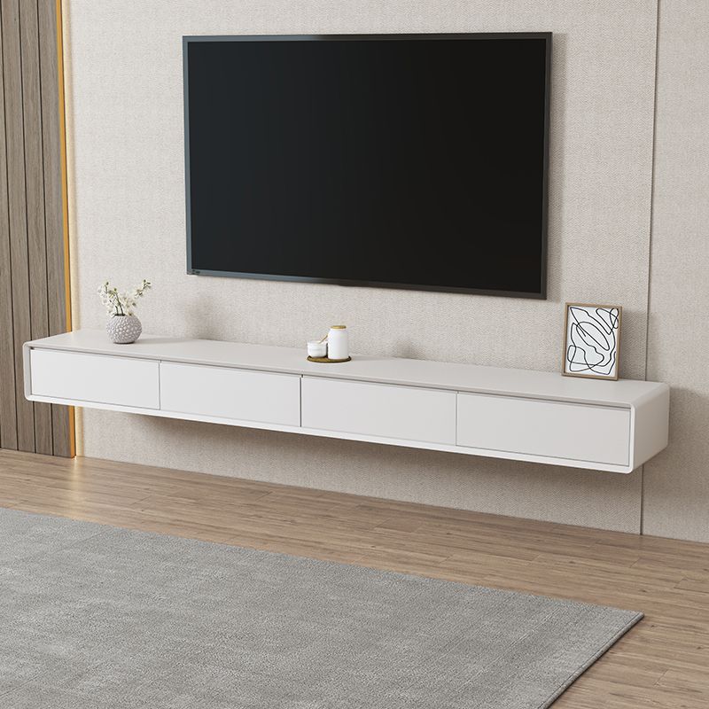 Modern White TV Console Wall Mounted Wood Media Console with Drawers Clearhalo 'furn' 'furn_tv_stands_entertainment_centers' 'Furniture' 'Living Room Furniture' 'TV Stands & Entertainment Centers' 'TV Stands & Media Storage Furniture' 'tv_stands_entertainment_centers' 1200x1200_b9f6efe2-3863-400e-9711-10db4f86142e