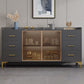 Galm ingegnerizzato in legno sideboard credenza regolabile scaffalatura con cassetto per soggiorno