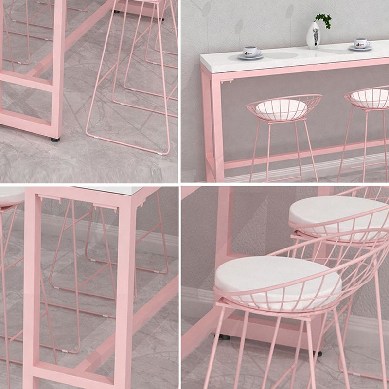Modern 1/5 Pieces Bar Table Set Rectangle Stone Counter Table for Milk Tea Shop Clearhalo 'Bar Furniture' 'furn' 'furn_home_bar_bar_sets' 'Furniture' 'Home Bars & Bar Sets' 'home_bar_bar_sets' 'Kitchen & Dining Furniture' 1200x1200_b9f7b25e-d937-4b15-ad43-9d96812b10c1