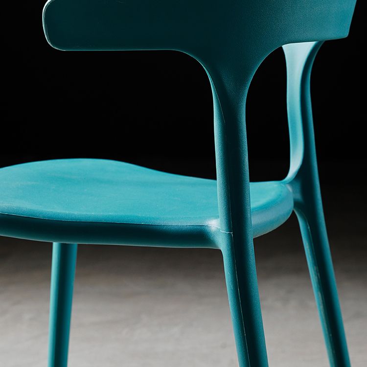 Plastic Armless Dining Chairs Scandinavian Stackable Dining Side Chairs (Set of 4) Clearhalo ' kitchen&dining_furn' 'Dining Chairs' 'Dining Tables & Seating' 'dining_chair' 'furn' 'furn_dining_chair' 'Furniture' 'furniture_dining_chair' 'Kitchen & Dining Furniture' 'kitchen' 1200x1200_b9f84d17-df34-480c-ad8e-b2b48ee7970f