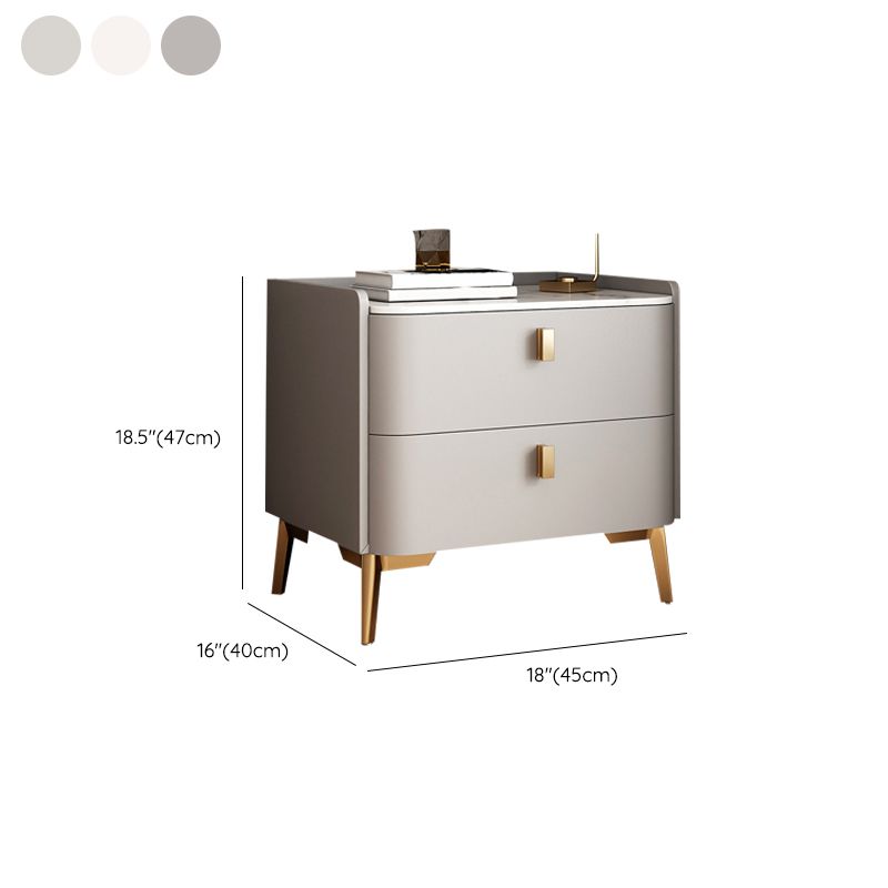 Classic Glam Bedside Cabinet Stone Bed Nightstand with 2 Drawers Clearhalo 'Bedroom Furniture' 'furn' 'furn_night_stand' 'Furniture' 'night_stand' 'Nightstands' 1200x1200_b9f9d756-1a6f-4a95-b9e7-69922595d15a