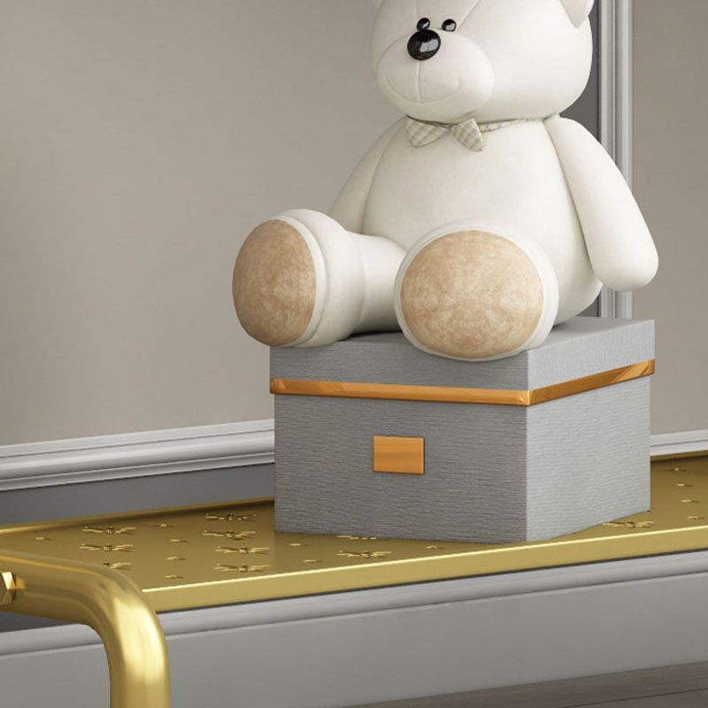 Glam Hall Stand Metal Hanging Rail e Kit di ingresso a scaffale inferiore