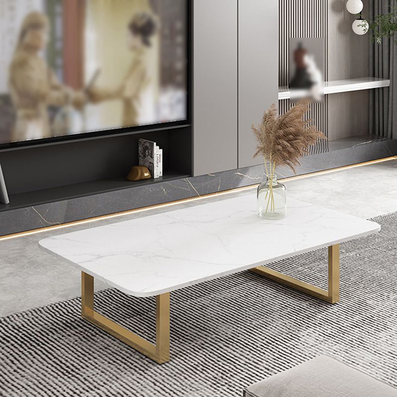 Glam Frame Coffee Table Rectangle Slate Top Coffee Cocktail Table Clearhalo 'Coffee & Accent Tables' 'Coffee Tables' 'coffee_tables' 'furn' 'furn_coffee_tables' 'Furniture' 'Living Room Furniture' 1200x1200_b9fb240b-df8b-4f9c-b8f4-db69f0f075d3