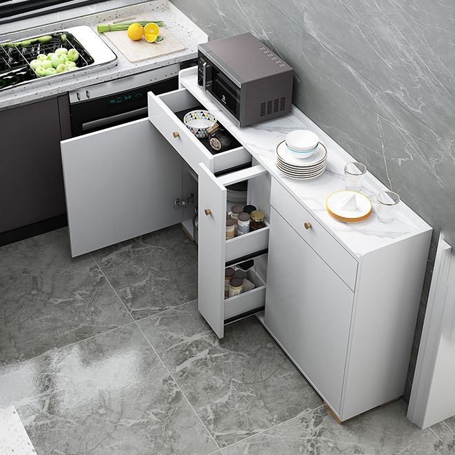 Soggiorno moderno server del server buffet e server per pranzo in legno con cassetti e archiviazione