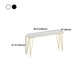 White and Black Glam Style Bar Table in Gold Metal Foot and Marble Milk Tea Shop Table Clearhalo 'Bar Furniture' 'Bar Tables' 'bar_tables' 'furn' 'furn_bar_tables' 'Furniture' 'furniture_bar_tables' 'Kitchen & Dining Furniture' 'kitchen&dining_furn' 'kitchen' 1200x1200_b9fe8953-ffec-446b-9ba3-b28908d28676