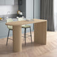 Industrial 41.3"H Bar Table Wood Specialty Top Bistro Table with Double Pedestal Clearhalo 'Bar Furniture' 'Bar Tables' 'bar_tables' 'furn' 'furn_bar_tables' 'Furniture' 'furniture_bar_tables' 'Kitchen & Dining Furniture' 'kitchen&dining_furn' 'kitchen' 1200x1200_b9fec41c-10f2-4568-b30e-f91bd893bd06
