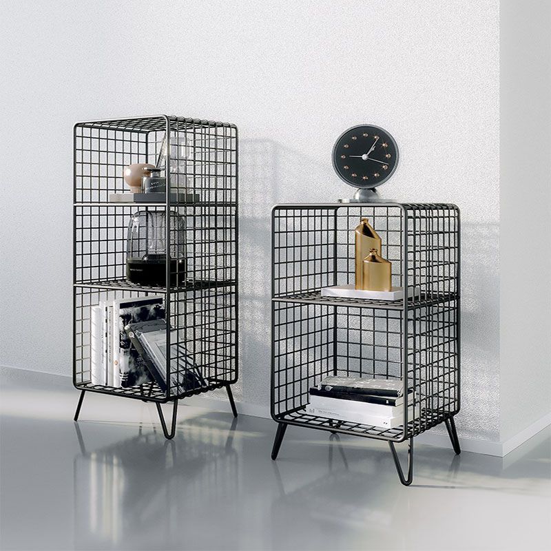 現代スタイルの本棚メタル閉鎖された本棚のホームオフィス