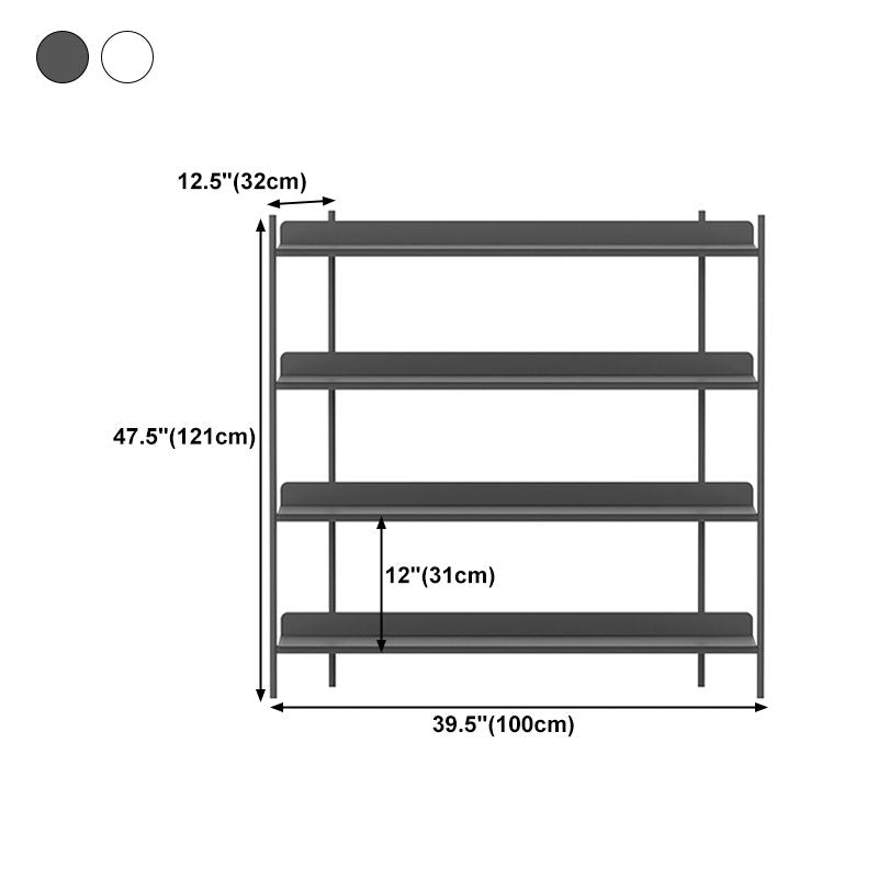 12.60 "W boekenkast hedendaagse stijl open back -boekenplank voor thuiskantoor