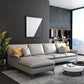 Contemporary Grey Upholstery Sofa with Flared Arm and Faux Leather Clearhalo 'furn' 'furn_sectionals' 'Furniture' 'furniture_sectionals' 'kitchen' 'kitchen_sectionals' 'Living Room Furniture' 'Sectionals' 1200x1200_ba027b0d-0127-4fbc-93ae-55d1796b660e