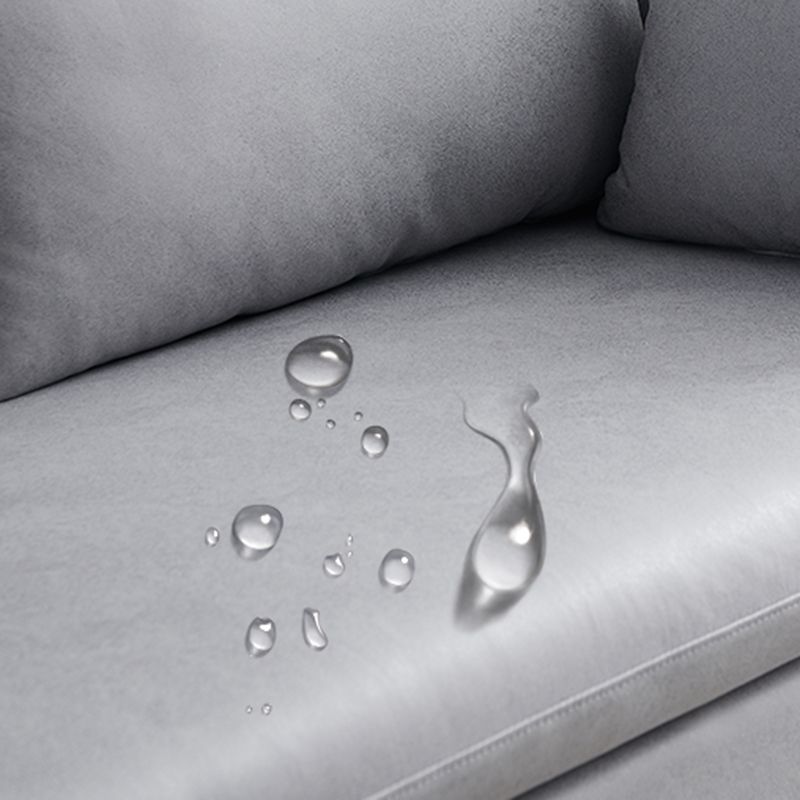 Faux Leather Square Arm Loveseat Sewn Pillow Back Sofa with Storage Clearhalo 'furn' 'furn_sofas' 'Furniture' 'furniture_sofas' 'Living Room Furniture' 'Sofa' 'sofas' 1200x1200_ba04eaa4-16fd-4ed4-985d-3182ae2146e8