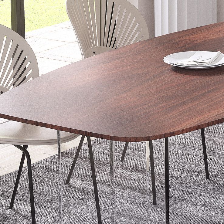 Contemporary Dining Set 1/2/4/5/6/7 Pcs Rectangle Dining Table with Windsor Chairs Clearhalo 'Dining Room Sets' 'Dining Tables & Seating' 'dining_room_set' 'furn' 'furn_dining_room_set' 'Furniture' 'Kitchen & Dining Furniture' 1200x1200_ba054d67-04fa-438d-85b6-cbd729dc57af