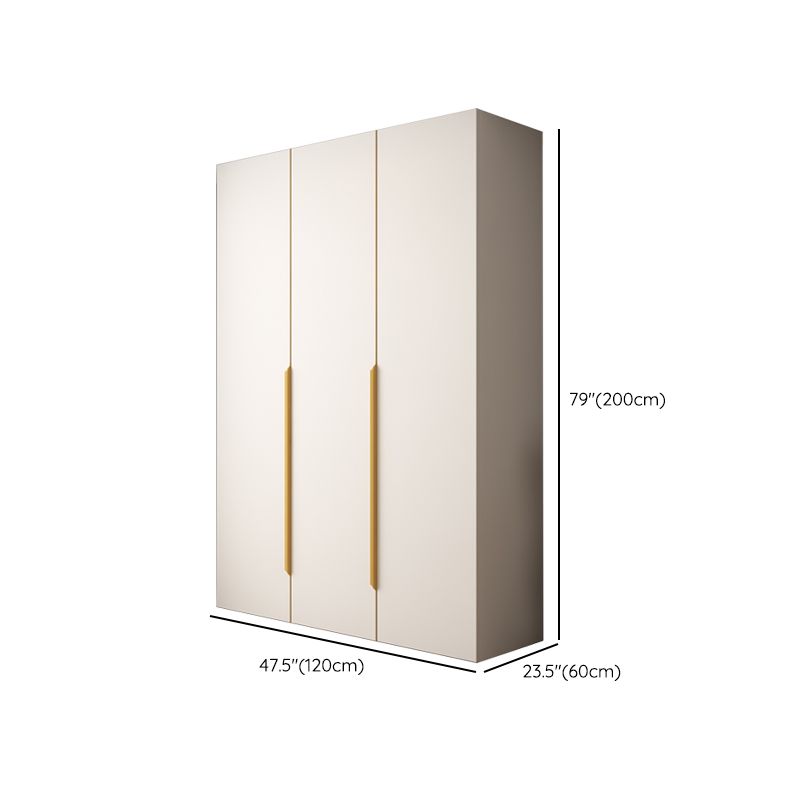 White Colour Wardrobe Contemporary Wooden Wardrobe Closet with Drawer Clearhalo 'Armoires & Wardrobes' 'armoires_wardrobes' 'Bedroom Furniture' 'furn' 'furn_armoires_wardrobes' 'Furniture' 1200x1200_ba05890b-e441-4f7b-9092-15a71d046b24