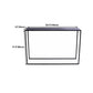 Contemporary Hall Metal Console Accent Table  with Sled-base in Black