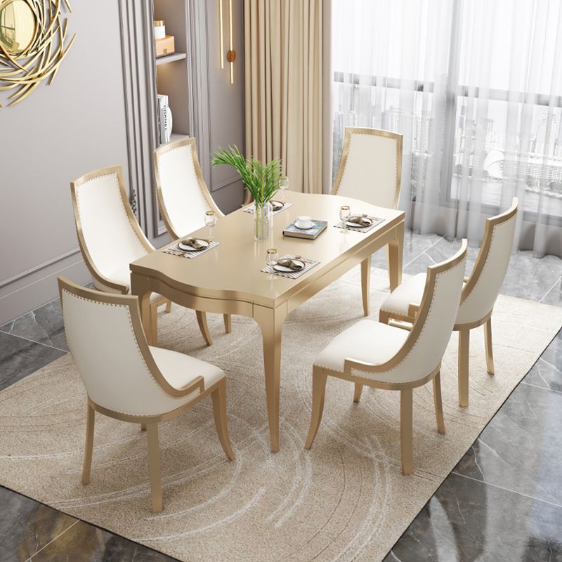 Mobili moderni di metà secolo 1/2/5/7 pezzi rotondi in legno massiccio set in marrone