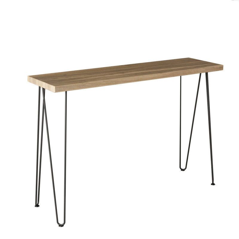 Tavolo da console in legno massiccio rettangolo tavolo accento cornice per la sala