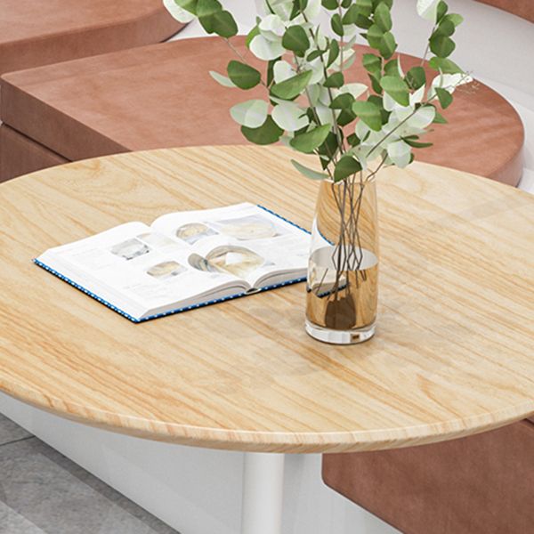 Metal Modern Round Dining Table Pine Wood Top Table for Kitchen Clearhalo 'Dining Tables & Seating' 'Dining Tables' 'dining_table' 'furn' 'furn_dining_table' 'Furniture' 'furniture_dining_table' 'Kitchen & Dining Furniture' 'kitchen' 'kitchen_dining_table' 1200x1200_ba0ccfa7-2763-4547-a39d-6b74e9e4550e