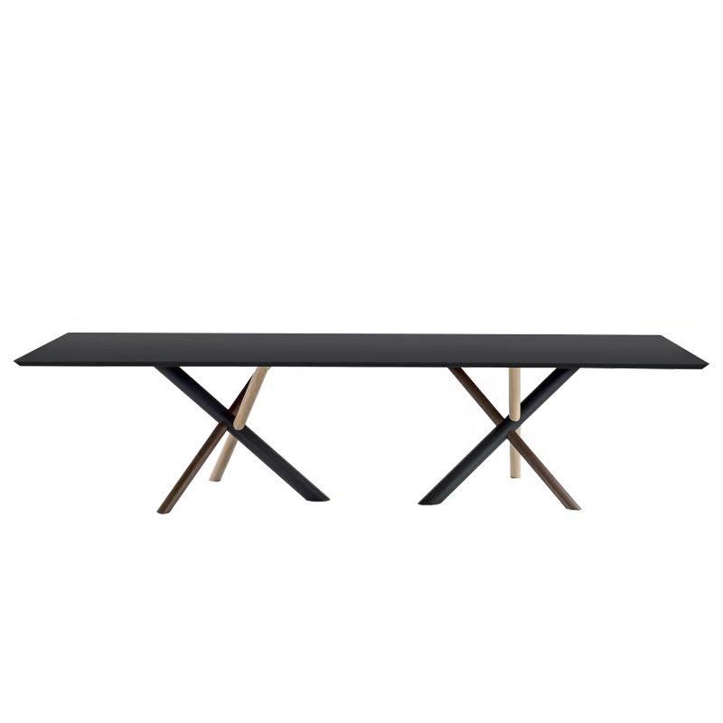 Escritorio rectangular de la oficina en casa escritura de estilo de madera estilo industrial