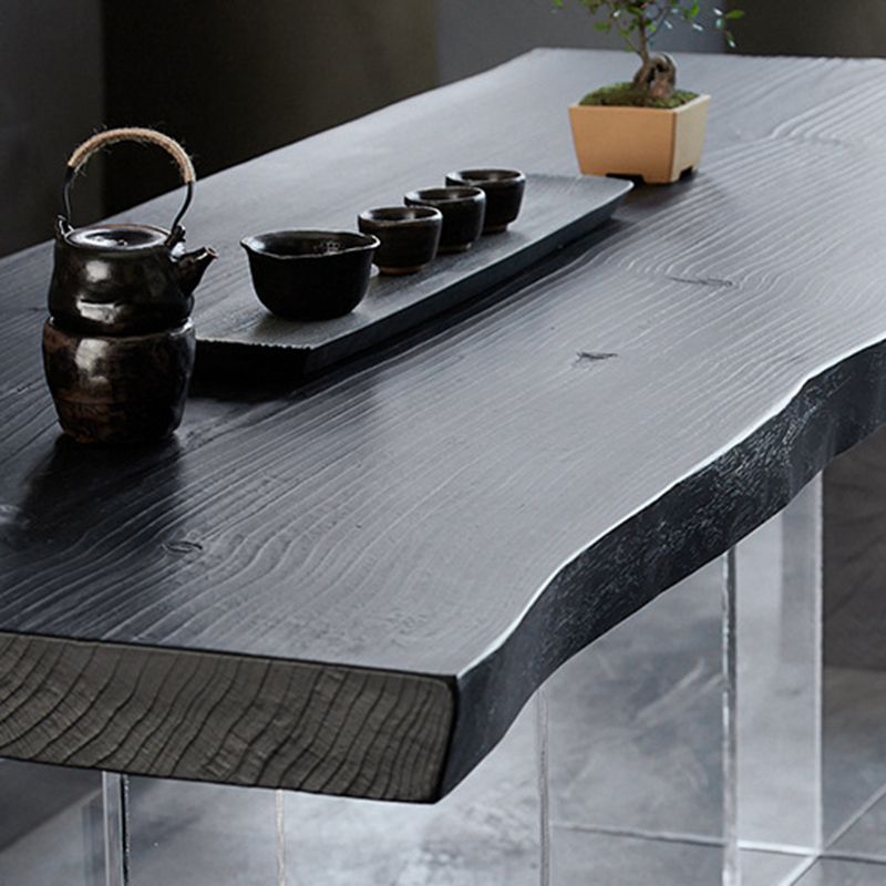 Modern 1/7 Pieces Dining Set Rectangle Pine Wood Dining Table for Kitchen