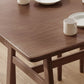 Nordic Wood Dining Table Dining Rectangle Table with Metal Legs Clearhalo 'Dining Tables & Seating' 'Dining Tables' 'dining_table' 'furn' 'furn_dining_table' 'Furniture' 'Kitchen & Dining Furniture' 1200x1200_ba10340a-d983-4b63-9ef7-fcb2d9e06ac1