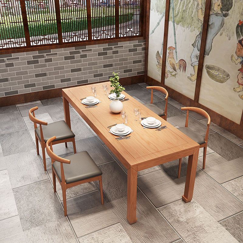 Modern Solid Wood Dining Table Set 1/2/5 Pieces Dining Set for Home Use Clearhalo 'Dining Room Sets' 'Dining Tables & Seating' 'dining_room_set' 'furn' 'furn_dining_room_set' 'Furniture' 'furniture_dining_room_set' 'Kitchen & Dining Furniture' 1200x1200_ba108a72-2f66-4f9d-8c2c-a03d4a64097e