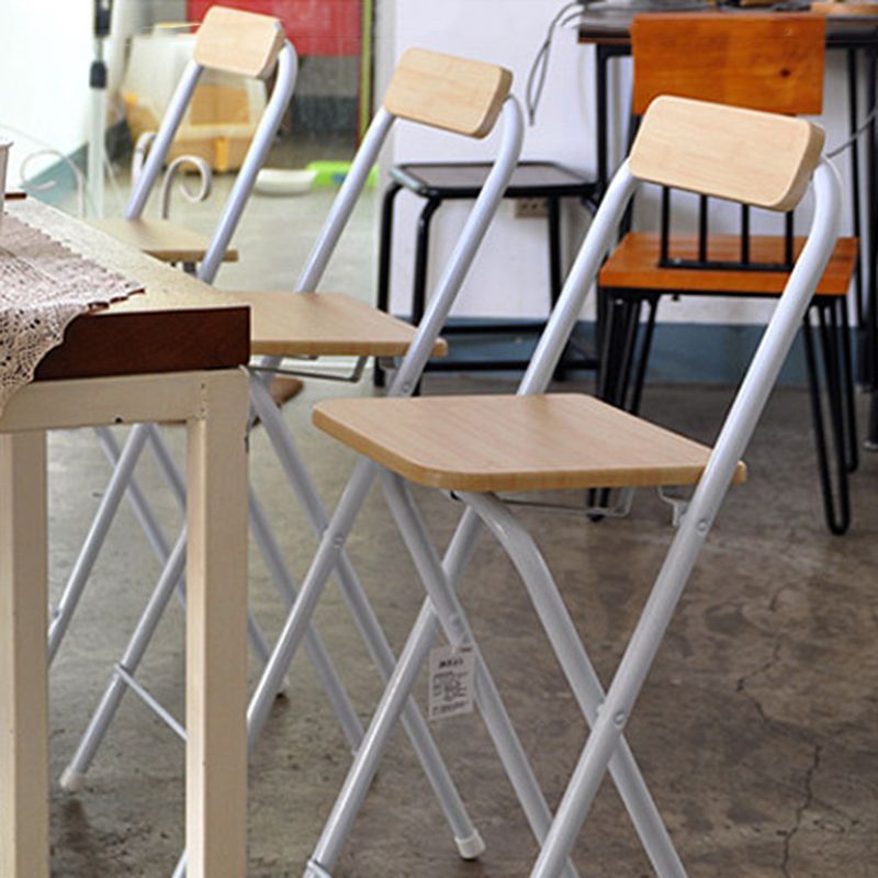 Industrial Style Fold Counter Stools Indoor Wood Metal Simple Bar Stool Clearhalo 'Bar Furniture' 'Bar Stools' 'bar_stools' 'furn' 'furn_bar_stools' 'furniture_bar_stools' 'Kitchen & Dining Furniture' 'kitchen&dining_furn' 'kitchen' 'kitchen_furn' Furniture' 1200x1200_ba116a79-c289-4c6a-b992-df0bdd8c5611