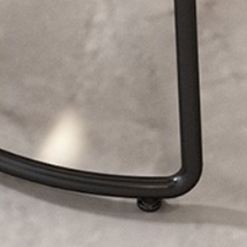 Modern Armless Backless Counter Stool Iron Dining Room Bar Stool with Pedal