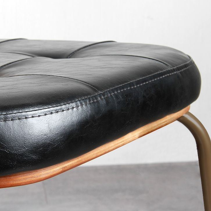 Industrial Style Leather Dining Side Chair Dining Room Open Back Side Chair Set Clearhalo ' kitchen&dining_furn' 'Dining Chairs' 'Dining Tables & Seating' 'dining_chair' 'furn' 'furn_dining_chair' 'Furniture' 'furniture_dining_chair' 'Kitchen & Dining Furniture' 'kitchen' 1200x1200_ba123ebe-d80e-45c6-a5bd-92e2273a9cc4