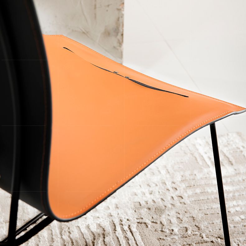 Metal Frame Dining Room Chair Indoor Faux Leather Dining Chair Clearhalo 'Dining Chairs' 'Dining Tables & Seating' 'dining_chair' 'furn' 'furn_dining_chair' 'Furniture' 'Kitchen & Dining Furniture' 1200x1200_ba125db5-128d-48fd-b5c7-afb5070a5677