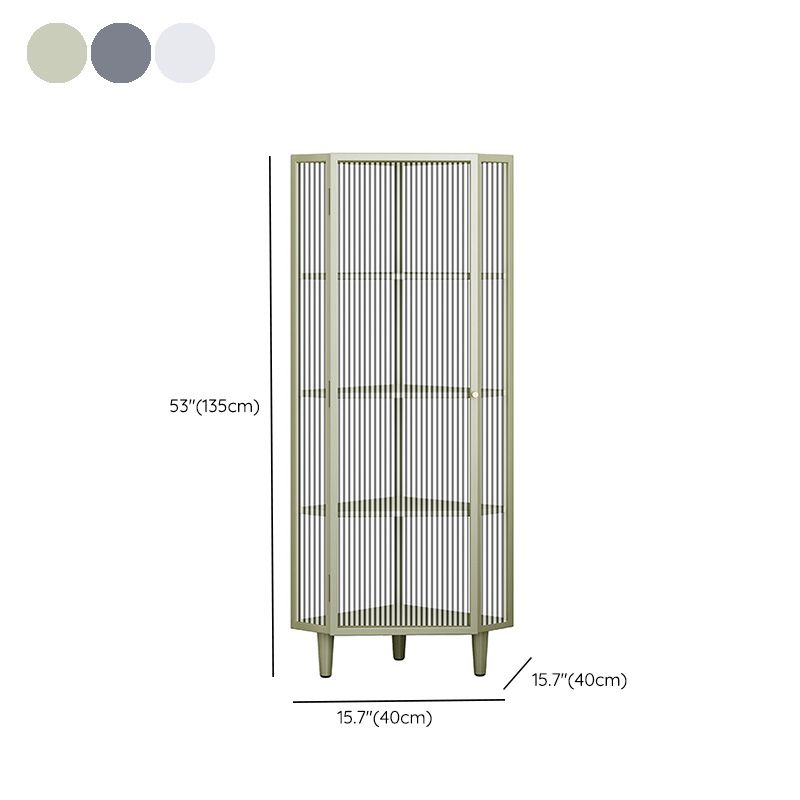 Contemporary Storage Sideboard Metal Dining Sideboard with Glass Door Clearhalo 'buffet_sideboard' 'Buffets & Sideboards' 'furn' 'furn_buffet_sideboard' 'Furniture' 'Kitchen & Dining Furniture' 1200x1200_ba13dd9f-5ca3-4672-a6fb-420cf1fde3ce