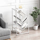 Modern Etagere Metal Bookcase White Vertical Shelf Bookcase for Study Room Clearhalo 'Bookcases' 'furn' 'furn_bookcases' 'Furniture' 'Office Furniture' 1200x1200_ba16f8dc-edf9-47e4-bcb4-4f0aadcbbd2b
