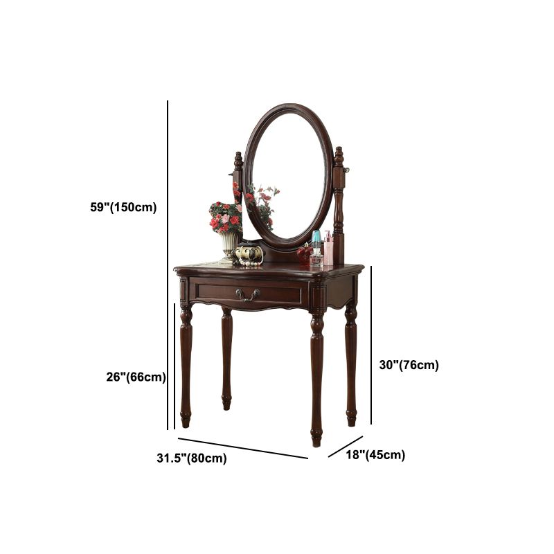 Traditional Rubberwood Bedroom Storage Box 3 Drawer Vanity Tables Clearhalo 'Bedroom Furniture' 'furn' 'furn_makeup_vanities' 'Furniture' 'Makeup Vanities' 'makeup_vanities' 1200x1200_ba17c052-d41b-4fd9-9414-c9b8a406cca7