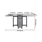 Contemporary Style Folding Dining Table Rectangle Table for Home Clearhalo ' dining_table' 'Dining Tables & Seating' 'Dining Tables' 'furn' 'furn_dining_table' 'Furniture' 'furniture_dining_table' 'Kitchen & Dining Furniture' 'kitchen&dining_furn' 'kitchen' 'kitchen_dining_table' 1200x1200_ba17db94-0014-4cbe-b65b-b6e8fb8440e8