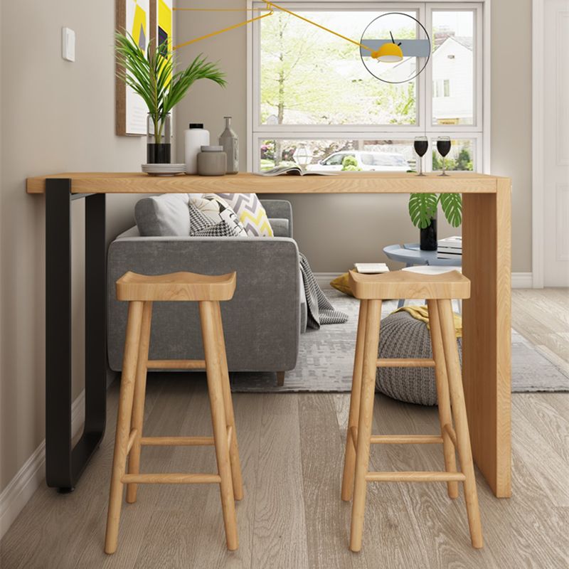 Modern Design Saddle Wooden Stools for Home Armless Stools with Wood Seat Clearhalo 'Bar Furniture' 'Bar Stools' 'bar_stools' 'furn' 'furn_bar_stools' 'Furniture' 'Kitchen & Dining Furniture' 1200x1200_ba191d64-4e44-4afe-a6a1-63932dfa7371