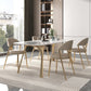 Nordic Glam Sintered Stone Round Table Set 1/4/5/7 Pieces Dining Set