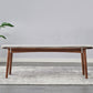 11.8" Wide Modern Seating Bench Solid Wood Oval Bench with Legs Clearhalo 'Benches' 'Chairs & Seating' 'furn' 'furn_benches' 'Furniture' 'Living Room Furniture' 1200x1200_ba1a0968-8ea1-4210-b500-b910fcefbf1a