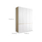 White Storage Cabinet with Drawer Contemporary Wardrobe Armoire