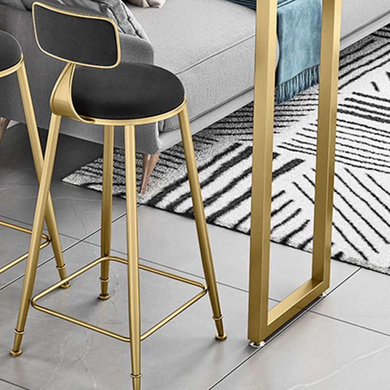 Set tavolo da bar in finto marmo stile glam 1/2/3 pezzi Set bancone da tavolo fisso