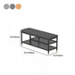 18.5" H Modern Metal Seating Bench Cushioned Entryway Bench with Legs Clearhalo 'Benches' 'Chairs & Seating' 'furn' 'furn_benches' 'Furniture' 'Living Room Furniture' 1200x1200_ba1f6ce7-90ae-4470-b525-0f75888c4ffb