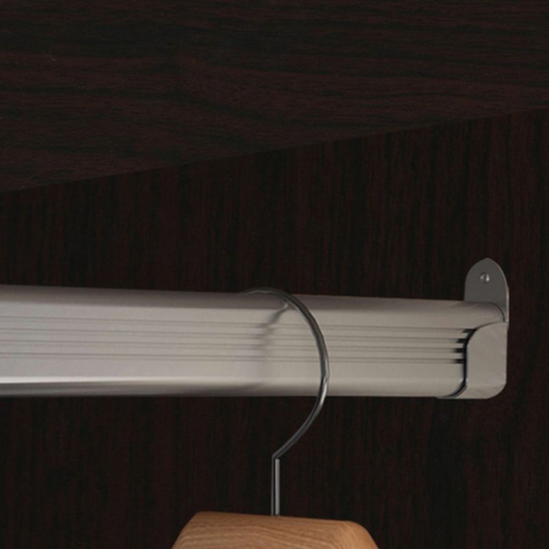 Mobile moderno armadio in legno armadio a 2 porte armadio con ripiani e binario