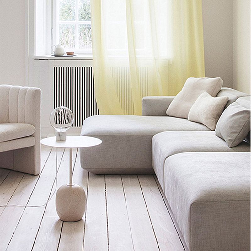 Pedestal Round Side Table Mid-Century Metal Sofa Corner Table Clearhalo 'Coffee & Accent Tables' 'End & Side Tables' 'end_side_tables' 'furn' 'furn_end_side_tables' 'Furniture' 'Living Room Furniture' 1200x1200_ba23bd8d-a14e-4c20-bd09-3686311df214